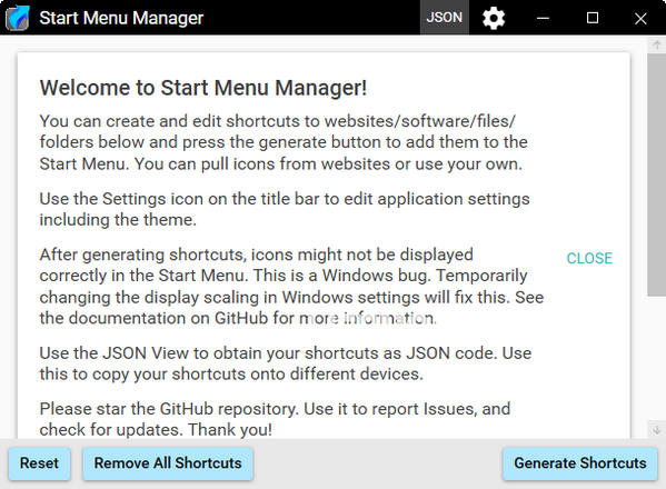 Start Menu Manager(開始菜單欄設置)