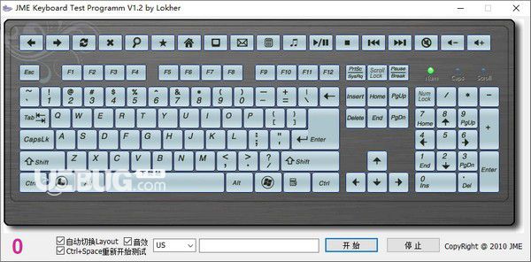 JME Keyboard Test Programm(鍵盤檢測工具)