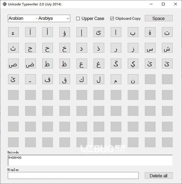 Unicode Typewriter(詞匯翻譯訓(xùn)練器)