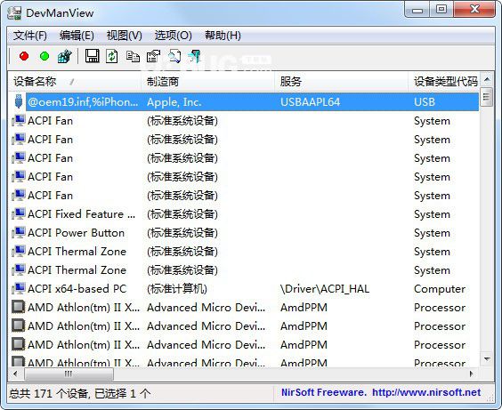 DevManView(硬件信息檢測工具)v1.75中文免費版