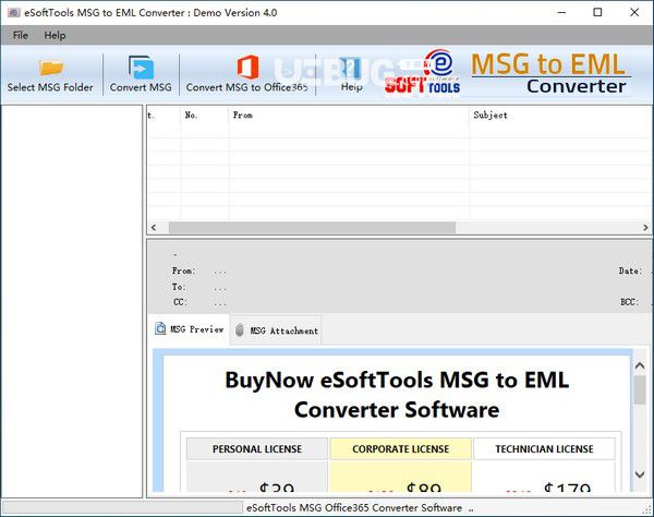 eSoftTools MSG to EML Converter(MSG轉(zhuǎn)EML工具)