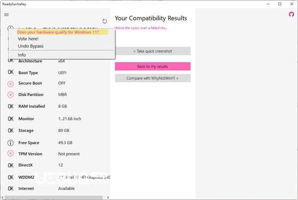 ReadySunValley(Win11電腦健康狀況檢查)v0.20免費版【2】