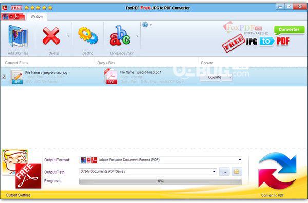 FoxPDF Free JPG to PDF Converter(JPG轉(zhuǎn)PDF轉(zhuǎn)換工具)v3.0免費版【2】