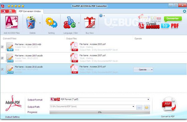 FoxPDF Access to PDF Converter 3.0 中文版【3】