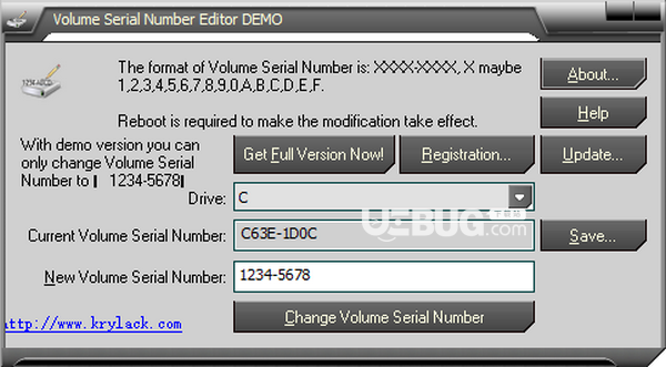 Volume Serial Number Editor(卷序列號編輯器)