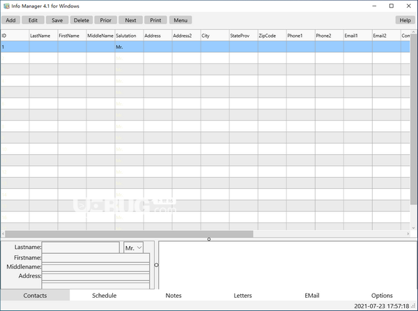 InfoMan(個人信息管理工具)v4.1免費(fèi)版【2】