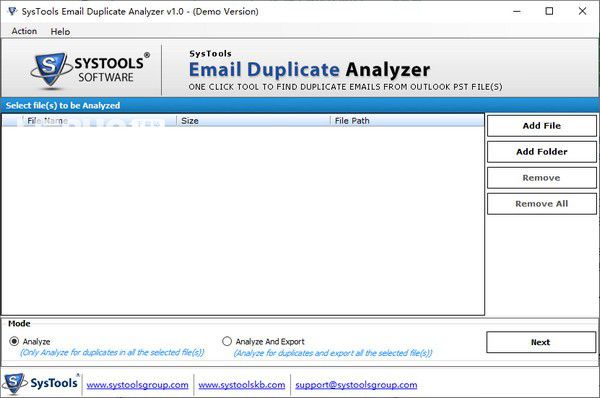 SysTools Email Duplicate Analyzer(重復(fù)郵件清理工具)