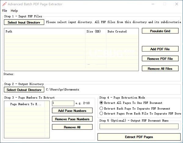 Advanced Batch PDF Page Extractor(PDF頁(yè)面批量提取工具)