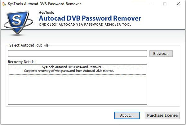 SysTools Autocad DVB Password Remover(文件密碼刪除工具)