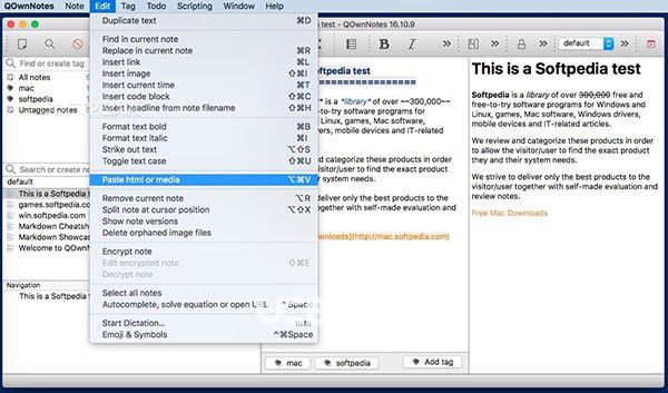QOwnNotes for Mac