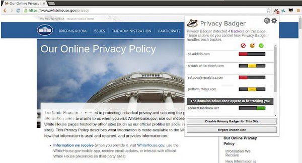 Privacy Badger(瀏覽器插件)