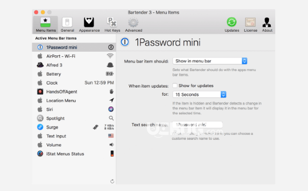 Bartender(菜單欄管理工具)v4.1.4 MacOS免費版