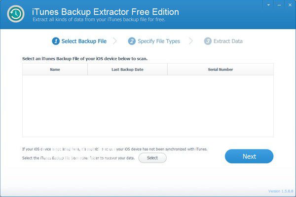 iTunes Backup Extractor Free Edition(iTunes備份提取器)