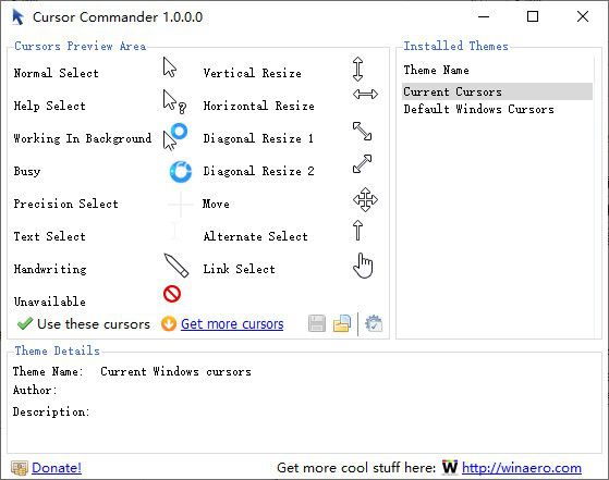 Cursor Commander(鼠標(biāo)指針修改器)