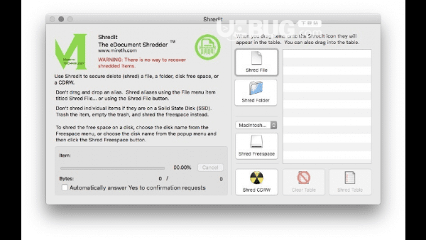 ShredIt X Mac版