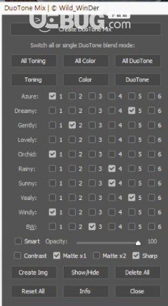 DuoTone Mix(雙色調(diào)混合調(diào)色PS面板)