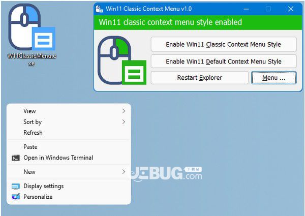 Win11 Classic Context menu