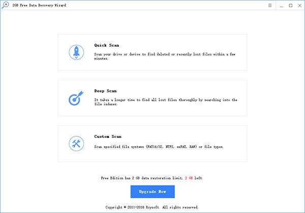 2GB Free Data Recovery Wizard(數(shù)據(jù)恢復(fù)工具)