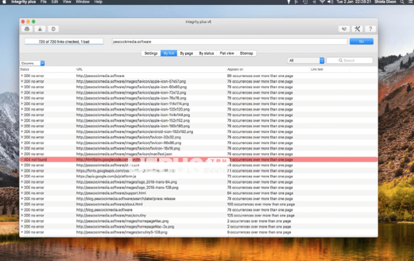 Integrity(網(wǎng)站死鏈檢測工具)v10.4.5 MacOS免費版