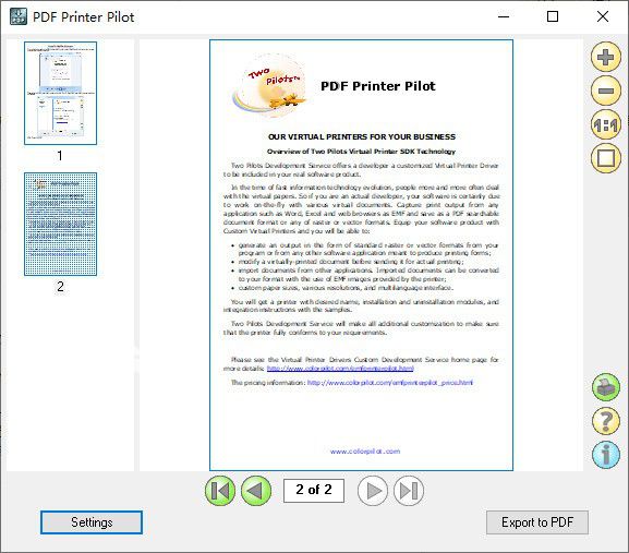 PDF Printer Pilot下載