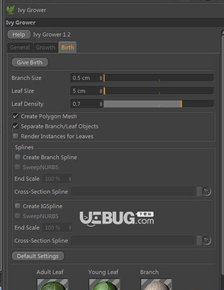 IvyGrower(C4D常春藤植物生成插件)v1.4免費(fèi)版【2】