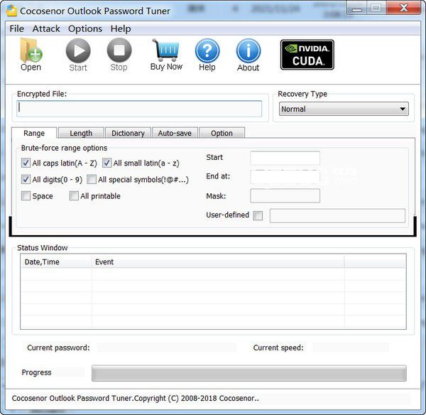 Cocosenor Outlook Password Tuner(Outlook密碼恢復工具)