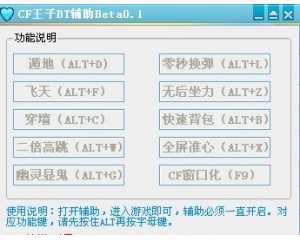 CF王子BT輔助0.1透視顯鬼穿墻_無后坐力_全屏準(zhǔn)心