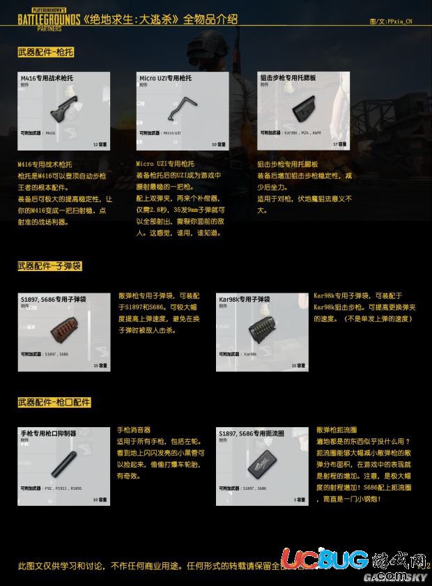 《絕地求生大逃殺》武器裝備與載具全物品介紹