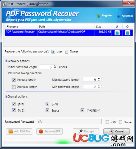 PDF Password Recover破解版下載