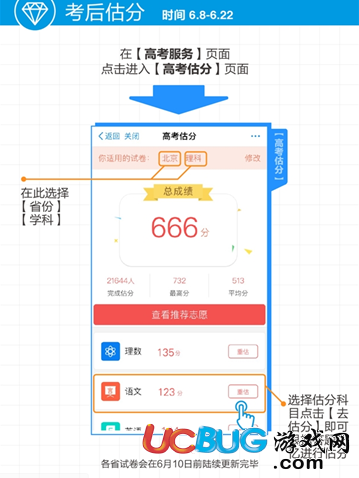 《支付寶APP》怎么給高考估分