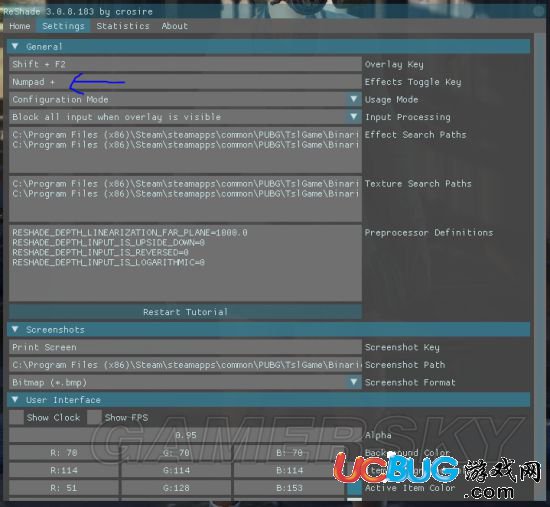 《絕地求生大逃殺》Reshade畫質(zhì)補(bǔ)丁怎么設(shè)置的
