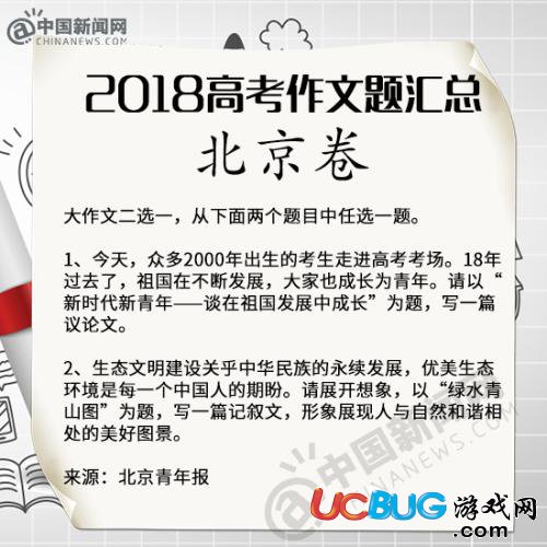 2018年全國(guó)8套卷高考語(yǔ)文作文題目匯總大全