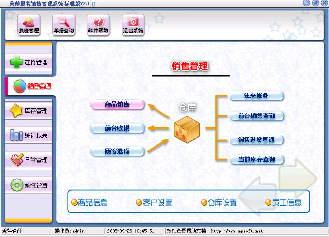 美萍服裝銷(xiāo)售管理系統(tǒng)